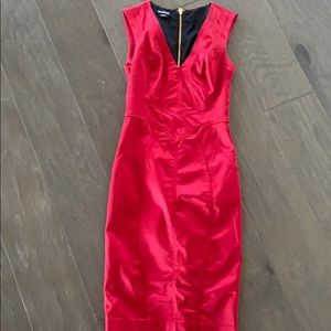 Bebe red dress.
